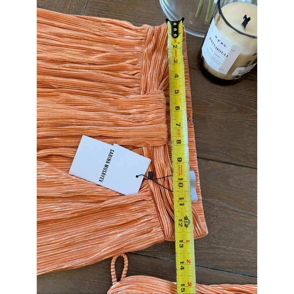 NWT Sabina Musayev North Top & Galia Skirt Set in Peach Size Small (D4) - Picture 11 of 11